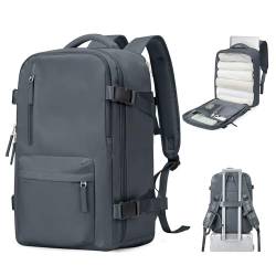 BJLFS Groß Handgepäck Rucksack 40x20x25 Ryanair Reiserucksack Damen Handgepäck flugzeug Easyjet Handgepäck 45x36x20 Rucksack Damen mit Laptopfach Wasserdichter Tagesrucksack mit Schuhfach von BJLFS