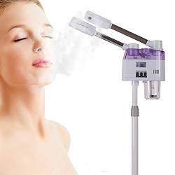 BJTDLLX Gesichtsdampfer Bedampfer Ozon Verdampfer Gesichtssauna Doppelrohr Heiß- und Kältespray Gesicht Porenreiniger Facial Steamer 800 Watt Dampfreiniger, Mitesser entfernen, Hautalterung ermäßigen von BJTDLLX