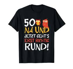 50 Jetzt Gehts Erst Richtig Rund Geburtstag Männer Herren T-Shirt von BK 50 Geburtstag Shirts Damen Herren Geschenke