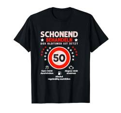 Schonend Behandeln Der Oldtimer Ist 50 Geschenkeidee Herren T-Shirt von BK 50 Geburtstag Shirts Damen Herren Geschenke