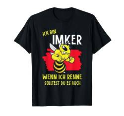 Ich Bin Imker Wenn Renne Lustig Biene Bienenzüchter Männer T-Shirt von BK Biene T-Shirts Honig Imker Imkerei Geschenke