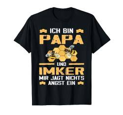 Ich Bin Papa Und Imker Lustig Biene Männer Herren Vater T-Shirt von BK Biene T-Shirts Honig Imker Imkerei Geschenke