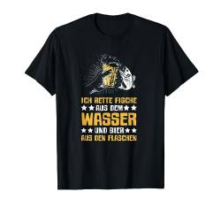 Ich Rette Fische Aus Dem Wasser Lustig Bier Angeln Herren T-Shirt von BK Bier T-Shirts Alkohol Sauf Biertrinker Geschenk