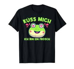 Küss Mich Ich Bin Ein Frosch Fasching Karneval Kostüm Männer T-Shirt von BK Fasching Shirts Karneval Kostüm Männer Frauen