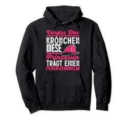 Diese Prinzessin Trägt Feuerwehrhelm Spruch Frauen Damen Pullover Hoodie von BK Feuerwehr Feuerwehrmann Geschenke