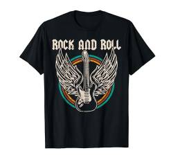 Rock And Roll Lustig Gitarre Musiker Damen Herren Kinder T-Shirt von BK Gitarre Shirts Musiker Geschenke