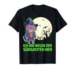 Ich Bin Wegen Der Süßigkeiten Hier Halloween Kostüm Kinder T-Shirt von BK Halloween Shirts Kostüm Männer Frauen Kinder