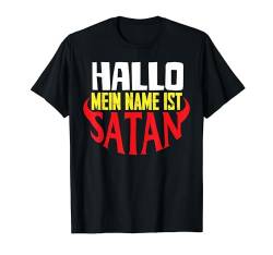 Mein Name Ist Satan Halloween Kostüm Männer Herren Frauen T-Shirt von BK Halloween Shirts Kostüm Männer Frauen Kinder