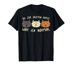 Lustiges Katzen T-Shirt Katzenbesitzer Geschenk Normal T-Shirt von BK Katze T-Shirts Spruch Katzenliebhaber Geschenke