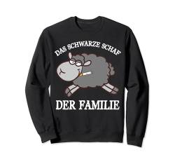 Das Schwarze Schaf Der Familie Lustig Spruch Schäfer Bauer Sweatshirt von BK Schaf Schäfer Bauer Geschenke