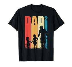 Dad 2 Kinder Lustig Vater Vatertag Geschenk Herren Männer T-Shirt von BK Vater Shirts Papa Vati Vatertag Geschenke