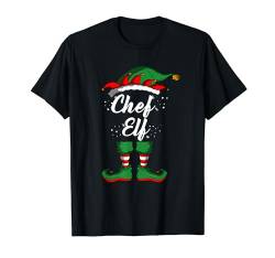 Chef Elf Elfenfamilie Kostüm Weihnachten Männer Herren T-Shirt von BK Weihnachten Shirts Frau Männer Kinder Geschenk