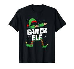 Gamer Elf Elfenfamilie Kostüm Weihnachten Zocker Männer T-Shirt von BK Weihnachten Shirts Frau Männer Kinder Geschenk