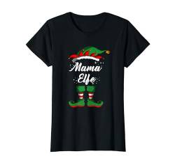 Mama Elfe Elfenfamilie Kostüm Weihnachten Mutter Damen T-Shirt von BK Weihnachten Shirts Frau Männer Kinder Geschenk