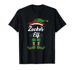 Zocker Elf Elfenfamilie Kostüm Weihnachten Jungen Herren T-Shirt von BK Weihnachten Shirts Frau Männer Kinder Geschenk