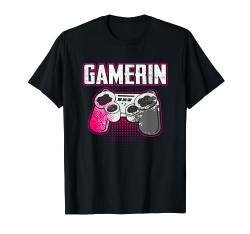 Gamerin Lustig Videospieler Gamer Girl Zocker Mädchen Frau T-Shirt von BK Zocker Shirts Gaming Videospiel Gamer Geschenke