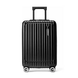 BKEKM Reisekoffer 20-Zoll-Gepäckwagen-Koffer, um 360 Grad verschleißfeste und geräuschlose Schwenkräder, doppeltes Reißverschlussfach, Vordergepäck Reisen von BKEKM