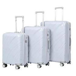 BKEKM Reisekoffer 3-teilige Koffer, großes Fassungsvermögen, Aufbewahrungsgepäck, Reise-Handgepäck, Verstellbarer Trolley-Koffer mit Universalrädern Reisen von BKEKM