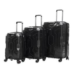 BKEKM Reisekoffer 3er-Set Gepäck-Kombinationsschloss-Gepäck-Koffer, verstellbares Trolley-Gepäck, Freizeit-Reisegepäck, Handgepäck Reisen von BKEKM