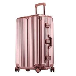 BKEKM Reisekoffer Gepäck mit drehbaren Rädern, großer Koffer, Heller Aluminiumrahmen, verschleißfestes Handgepäck Reisen von BKEKM