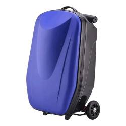 BKEKM Reisekoffer Skateboard-Trolley-Gepäck, Aluminium-Gepäck, 2-in-1-Koffer, wasserdichte Koffer, Hartgepäck, Handgepäck Reisen von BKEKM