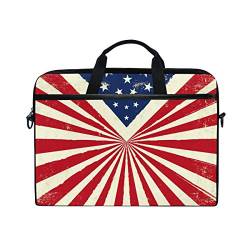 BKEOY Laptoptasche USA Stripes Stars Flag Vintage Laptop Tasche Sleeve Sleeve Sleeve Sleeve Sleeve 13" bis 15,6 Zoll von BKEOY