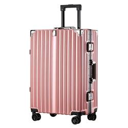 BKRJBDRS Koffer, Gepäck, großer Koffer mit Aluminiumrahmen, leicht, mit Universalrädern, Passwortbox, Trolley, tragbarer Koffer von BKRJBDRS