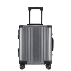 BKRJBDRS Koffer Trolley-Koffer aus Magnesium-Aluminium-Legierung für Männer und Frauen mit Universalrädern, Business-Boarding-Koffer von BKRJBDRS