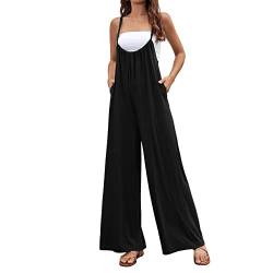 BKSCAYXS Lässige Cargohose Damen Baggy Leichter Jogginghose Weitem Bein Hosenträger Schnelltrocken Hoher Taille Freizeithosen Reißverschluss Wasserdicht Outdoorhose High Waist Y2K Trekkinghose von BKSCAYXS