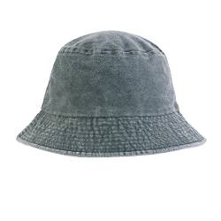 Unisex Double Side Wear Reversible Bucket Hat Trendy Cotton Twill Canvas Sun Fishing Hat Fashion Cap Herren Sonnenhut Fischerhut von BKSCAYXS