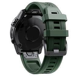 BKUANE 22 x 26 mm Silikon-Smart-Armbänder, offizielles Armband für Garmin Fenix 7, 7X, 6X, 6, Pro, 5X, 5, Easyfit Instinct 2/Descent G1, Solararmbänder, 22mm Width, Achat von BKUANE