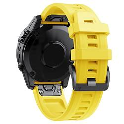 BKUANE 22 x 26 mm Silikon-Smart-Armbänder, offizielles Armband für Garmin Fenix 7, 7X, 6X, 6, Pro, 5X, 5, Easyfit Instinct 2/Descent G1, Solararmbänder, 26mm Fenix 5X 6X Pro, Achat von BKUANE