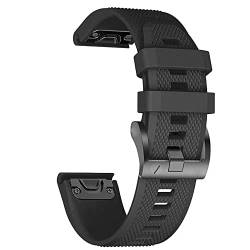 BKUANE 22 x 26 mm Silikon-Smart-Armbänder, offizielles Armband für Garmin Fenix 7, 7X, 6X, 6, Pro, 5X, 5, Easyfit Instinct 2/Descent G1, Solararmbänder, 26mm Fenix 7X 3HR, Achat von BKUANE