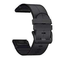 BKUANE 26 22 mm Silikon-Lederarmband für Garmin Fenix 7X 7 6 6X Pro 5X 5 Plus 3HR 935 Smartwatch, wasserdicht, Easyfit, For Fenix 6X 6XPro, Achat von BKUANE