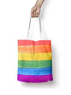 Belum | Tote Bag aus 100% Bio-Baumwolle, 300 g, Maße: 36 x 42 cm, Modell: Pride | Tote Bag LGTBIQ+, Pride 117, Böhmisch von BL BELUM