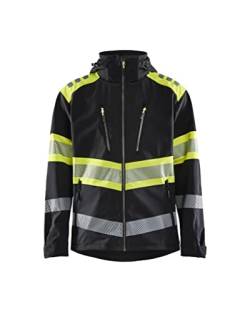 Blaklader Softshelljacke High Vis 4494-2513 - Größe L - Schwarz/Warngelb von BLÅKLÄDER