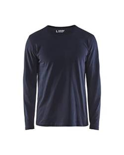 Blaklader T-Shirt Langarm 3500-1042 - Größe 5XL - Dunkles Marineblau von BLÅKLÄDER