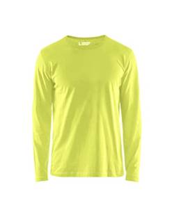 Blaklader T-Shirt Langarm 3500-1042 - Größe L - Hochsichtbares Gelb von BLÅKLÄDER