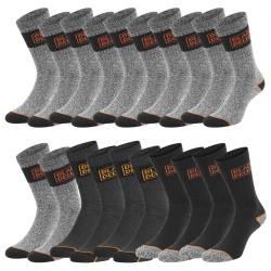 Black+Decker Crew Work Socks Unisex Herren Damen Arbeitssocken 10er Pack von BLACK+DECKER