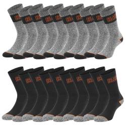 Black+Decker Crew Work Socks Unisex Herren Damen Arbeitssocken 10er Pack von BLACK+DECKER