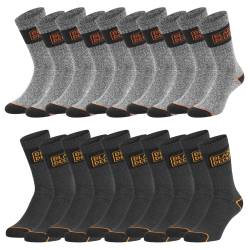 Black+Decker Crew Work Socks Unisex Herren Damen Arbeitssocken 10er Pack von BLACK+DECKER