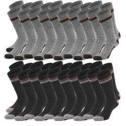 Black+Decker Crew Work Socks Unisex Herren Damen Arbeitssocken 20er Pack von BLACK+DECKER