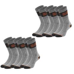 Black+Decker Herren Damen Unisex Sport Socken Essential Crew Baumwolle Black Grey Melange - 6er 9er 12er Pack von BLACK+DECKER