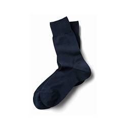 BLACKSOCKS Premium Business Light Socken 40-41 Navy I Aus Merzerisierter Baumwolle I Glatte Qualitäts-Socke ohne Rippen I Made in Italy von BLACKSOCKS
