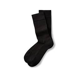 BLACKSOCKS Premium Organic Comfort Socken 42-44 Schwarz I Aus hochwertiger Bio-Baumwolle I Frottee-Bett I Made in Italy von BLACKSOCKS