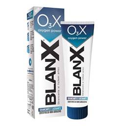 BLANX Zahnpasta O3x, Zahnpasta, Aufhellung, Polieren, natürliche Zahnpasta mit aktivem Sauerstoff, natürliche Flechten, 75 ml, 1 von BLANX