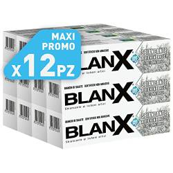 BlanX, Klassische Zahnpasta Whitening auf Basis von arktischen Flechten, 100% natürlich, 75 ml, 12 Packungen von BLANX