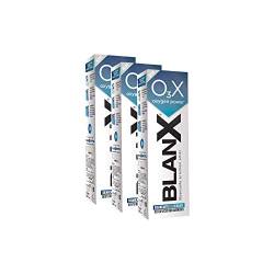 BlanX, Zahnpasta O3X, Zahnpasta, Aufhellung, Politur, natürliche Zahnpasta mit Aktivsauerstoff, natürliche Flechten, 3 Packungen à 75 ml von BLANX