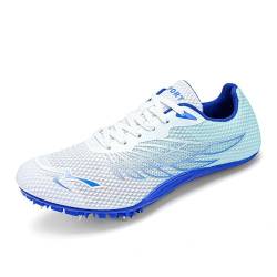 BLBK Spikes Leichtathletik Herren-, 8Nägel Unisex-Leichtathletikschuhe, Jugend Spike Schuhe Leichtathletik,saphirblau018 37 von BLBK