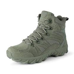 BLBK Stiefel wanderschuhe herren Tactical Kampfstiefel Outdoor Military Boots Männer Wanderschuhe zum Trekking, Jagen, Arbeitsstiefel, Armee Training, Combat Taktische(Grün02 39) von BLBK